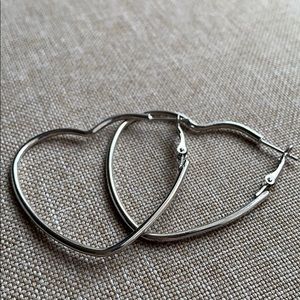 Heart shaped hoops